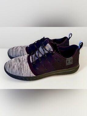 Under Armour Charged 247 Black Gray Training Comfort Shoes Sneaker Women Sz 8.5